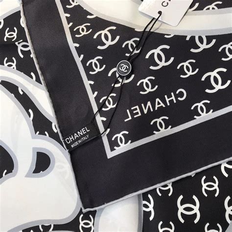 chanel winter scarves|authentic Chanel scarf.